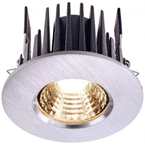 Deko Light 565111 COB 68 LED vestavné svítidlo, třída E (A - G), pevně vestavěné LED, 6.50 W, Perleťově světle šedá (RAL 9022)