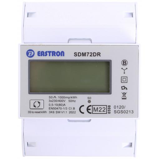 Counttec SDM72DR SDM72DR třífázový elektroměr digitální 80 A Úředně schválený: Ano 1 ks