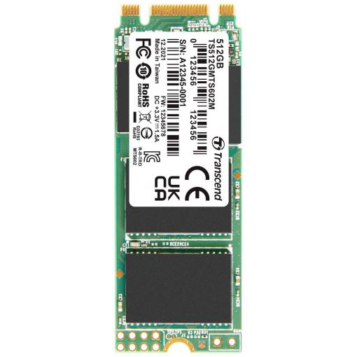 Transcend MTS602M 512 GB interní SSD disk SATA M.2 2260 SATA III Industrial TS512GMTS602M