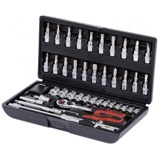 KS Tools 918.0646 sada nástavců pro nástrčný klíč, 1/4 , 46dílná, 918.0646
