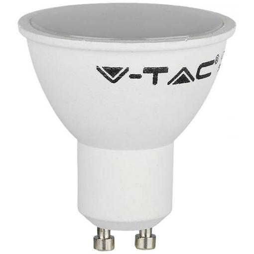 V-TAC 211687 LED Energetická třída (EEK2021) F (A - G) GU10 žárovka 4.50 W studená bílá (Ø x v) 50 mm x 56.5 mm nestmívatelné 1 ks