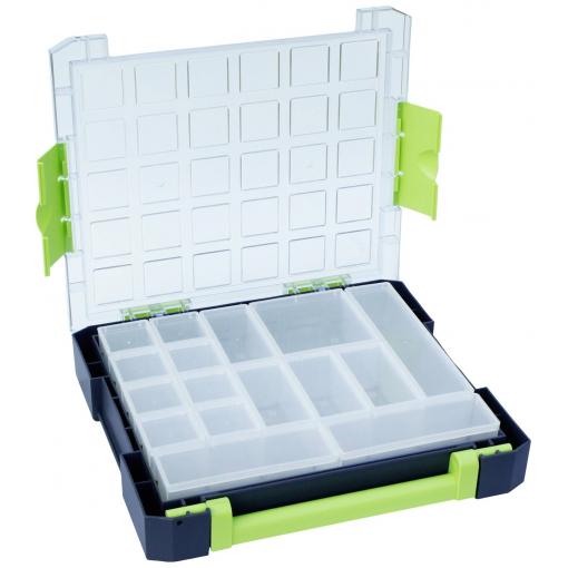 VISO krabička na malé součástky (š x v x h) 370 x 70 x 325 mm přihrádek: 16 variabilní rozčlenění Obsah 1 ks