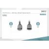 Digitus USB kabel USB 3.2 Gen1 USB-C®, USB-C ® zásuvka, USB-C ® zástrčka 1.00 m černá flexibilní provedení, stíněný, s USB DB-300230-010-S