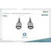 Digitus USB kabel USB 3.2 Gen1 USB-C®, USB-C ® zástrčka 1.00 m černá flexibilní provedení, stíněný, s USB DB-300220-010-S