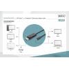 Digitus DisplayPort / USB-C® kabel Konektor DisplayPort, USB-C ® zástrčka 2.00 m černá AK-300334-020-S třížilový stíněný, flexibilní provedení, bez halogenů,