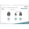 Digitus DisplayPort / HDMI kabel DisplayPort zásuvka, Zástrčka HDMI-A, USB-A zástrčka 2 m černá AK-330111-020-S 4K UHD, dvoužilový stíněný, flexibilní
