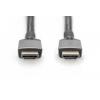 Digitus HDMI kabel Zástrčka HDMI-A 3 m černá DB-330200-030-S 8K UHD, hliníková zástrčka, Audio Return Channel, dvoužilový stíněný, třížilový stíněný, eARC,