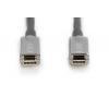 Digitus Kabel pro displeje USB-C® USB 3.2 Gen2 USB-C®, USB-C ® zástrčka 10.00 m černá flexibilní provedení, stíněný, s USB AK-330160-100-S