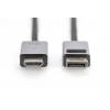 Digitus DisplayPort / HDMI kabel Konektor DisplayPort, Zástrčka HDMI-A 3 m černá DB-340202-030-S 4K UHD, třížilový stíněný, flexibilní provedení, bez halogenů