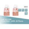 Digitus DK-1617-005-10 RJ45 síťové kabely, propojovací kabely CAT 6 U/UTP 0.50 m šedá 1 ks