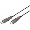 Digitus HDMI kabel Zástrčka HDMI-A 15 m černá AK-330127-150-S 4K UHD, třížilový stíněný, flexibilní provedení, kompletní stínění, stíněný, bez halogenů,