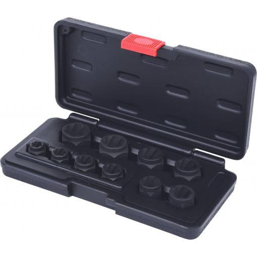 KS Tools 913.3880 Sada spirálových profilových matic, 10 ks, M8-M19