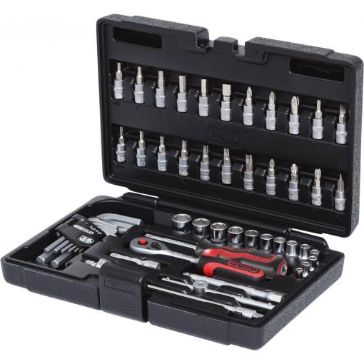 KS Tools 9110651 sada nástrčných hlavic, 51dílná, 911.0651