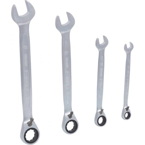 KS Tools 503.4604 Sada očkových ráčnových klíčů Délka klíče (cm) (jen pro nadpis) 10 - 19 mm