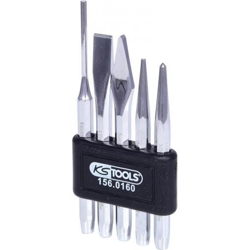 KS Tools Sada průbojníků, dlát a granulí, 5 ks 1560160