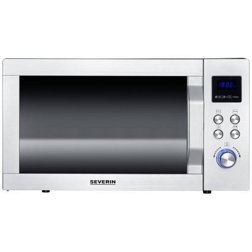 Severin MW 7777 mikrovlnná trouba nerezová ocel, černá (matná) 900 W funkce grilování