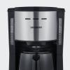 Severin KA 9308 kávovar nerezová ocel kartáčovaná, černá připraví šálků najednou=8 termoska