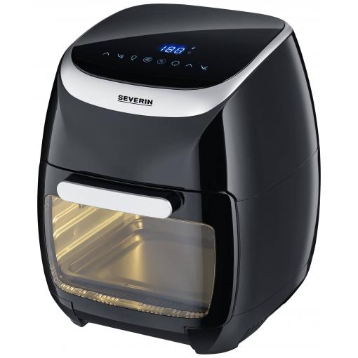 Severin FR 2446 fritéza, 11 l, 2 000 W, horkovzdušný, ochrana proti přehřátí, černá/stříbrná