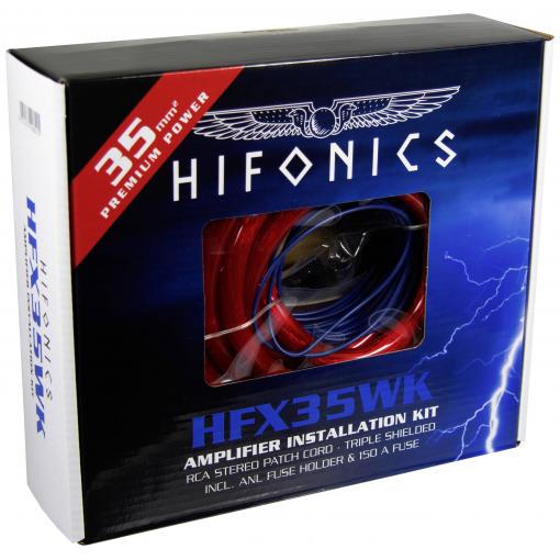 Hifonics sada napájecích kabelů k HiFi zesilovači do auta 35 mm², 35 mm², 0.5 mm² vč. konektoru