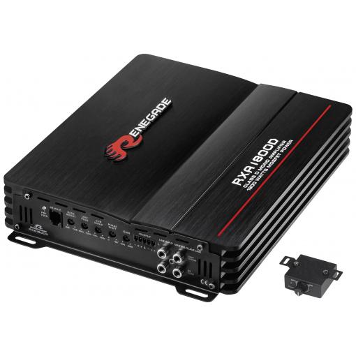 Renegade RXA1800 1kanálový koncový stupeň 1800 W Regulace hlasitosti/basů/výšek Vhodné pro značku auta: Universal