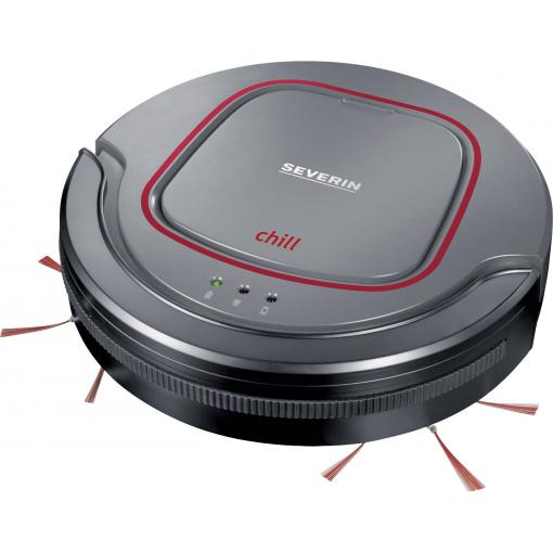 Severin RB 7025 robotický vysavač, platinově šedá, granátově červená , černá, vč. Akumulátoru