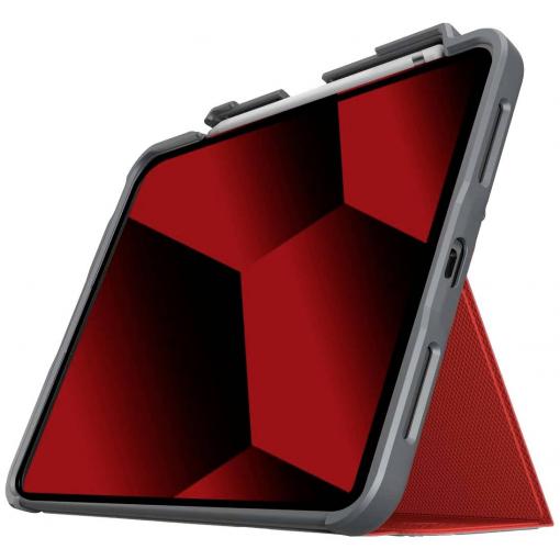 STM Goods Dux Plus obal na tablet Apple iPad 10.9 (Gen.10, 2022), iPad 10.9 (A16, 2025) 27,7 cm (10,9) Pouzdro typu kniha červená, transparentní