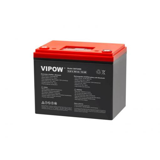 Baterie LiFePO4 12,8V 100Ah VIPOW BAT0499 Bluetooth