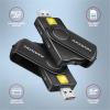Čtečka karet AXAGON CRE-SMP2A, USB-A/USB-C, Smart Card + SD/microSD/SIM