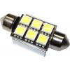 LED žárovka SV8,5-8 sufit, 12 V, bílá, 6× SMD5050, 36 mm