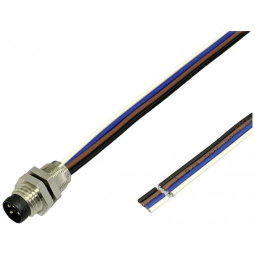 BKL Electronic Vestavná zástrčka pro čidlo/aktuátor, 2703001, piny: 4, 0.5 m, 1 ks