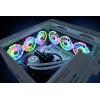 Thermaltake CL-F144-PL14SW-A PC větrák s krytem černá, transparentní, RGB (š x v x h) 140 x 140 x 25 mm vč. ovládání RGB osvětlení