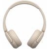 Sony WH-CH520 Headset otevřená (On Ear) Bluetooth® stereo béžová Redukce šumu mikrofonu Indikátor nabití, headset, personalizace zvuku, regulace hlasitosti,