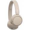 Sony WH-CH520 Headset otevřená (On Ear) Bluetooth® stereo béžová Redukce šumu mikrofonu Indikátor nabití, headset, personalizace zvuku, regulace hlasitosti,