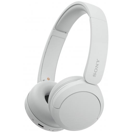 Sony WH-CH520 Headset otevřená (On Ear) Bluetooth® stereo bílá Redukce šumu mikrofonu Indikátor nabití, headset, personalizace zvuku, regulace hlasitosti,