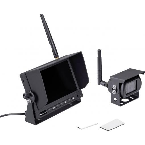 Midland Truck Guardian PRO bezdrátový couvací videosystém 4 kamerové vstupy, pomocné zobrazení vzdálenosti, dodatečný IR, integrovaný mikrofon pevná montáž, k