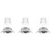 Paulmann 92464 LED vestavné svítidlo, LED, 14.7 W, železo (kartáčované), sada 3 ks