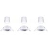 Paulmann 92466 LED vestavné svítidlo, LED, 14.7 W, bílá, sada 3 ks