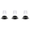 Paulmann 92468 LED vestavné svítidlo, LED, 14.7 W, černá (matná), sada 3 ks