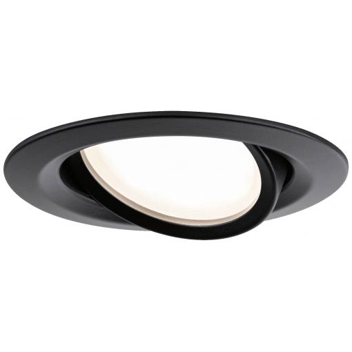 Paulmann 92459 Nova Plus Coin LED vestavné svítidlo, LED, 6 W, černá (matná)