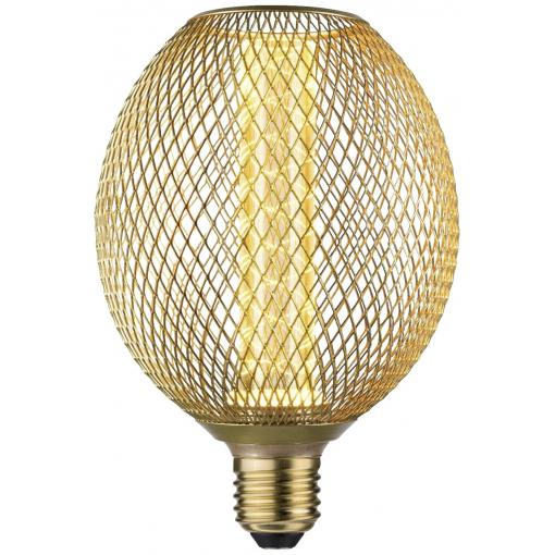 Paulmann 29089 LED E27 Kulové svítidlo se spirálou 4.2 W zlatá (Ø x v) 110 mm x 160 mm 1 ks