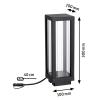 Paulmann 94753 Osvětlovací systém Plug&Shine stojací LED lampa LED 2 W teplá bílá antracitová