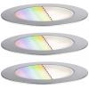 Paulmann 94752 Osvětlovací systém Plug&Shine LED vestavná svítidla LED 6 W teplá bílá nerezová ocel