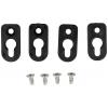 Hammond Electronics 1556FOOTBK-4 Mounting foot plast ABS černá (d x š x v) 51 x 51 x 5 mm 4 ks