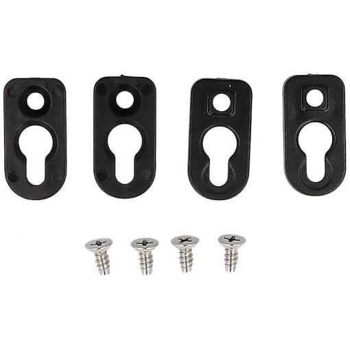 Hammond Electronics 1556FOOTBK-4 Mounting foot plast ABS černá (d x š x v) 51 x 51 x 5 mm 4 ks