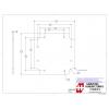 Hammond Electronics 1556DPL Vnitřní destička (d x š) 105 mm x 105 mm hliník 1 ks