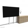 Neomounts držák na zeď pro monitor WL55-875WH1 1 Displej: (s) 94,0 cm (37) - 261,6 cm (103) bílá s pohonem, nastavitelná výška
