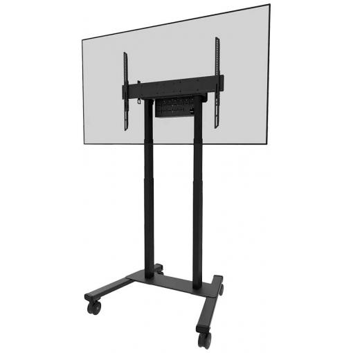 Neomounts FL55-875BL1 TV kolečkový vozík 139,7 cm (55) - 254,0 cm (100) nastavitelná výška, motorizovaný s dálkovým ovladačem