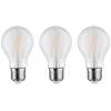 Paulmann 29092 LED Energetická třída (EEK2021) E (A - G) E27 klasická žárovka 9 W teplá bílá (Ø x v) 60 mm x 106 mm 3 ks