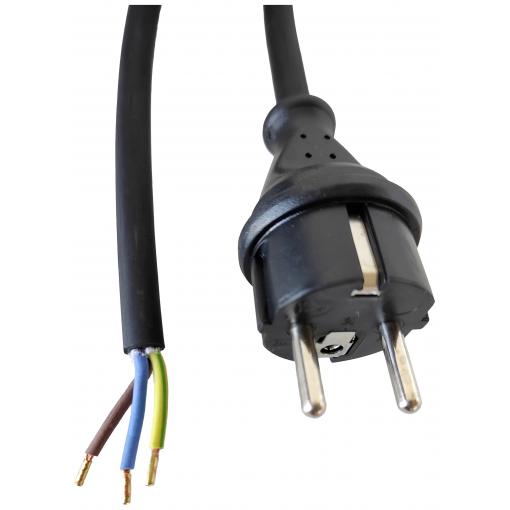 HELU 86741-1 napájecí síťový kabel černá 3 m