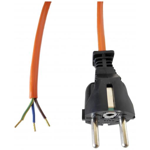 HELU 84667-1 napájecí síťový kabel oranžová 2 m